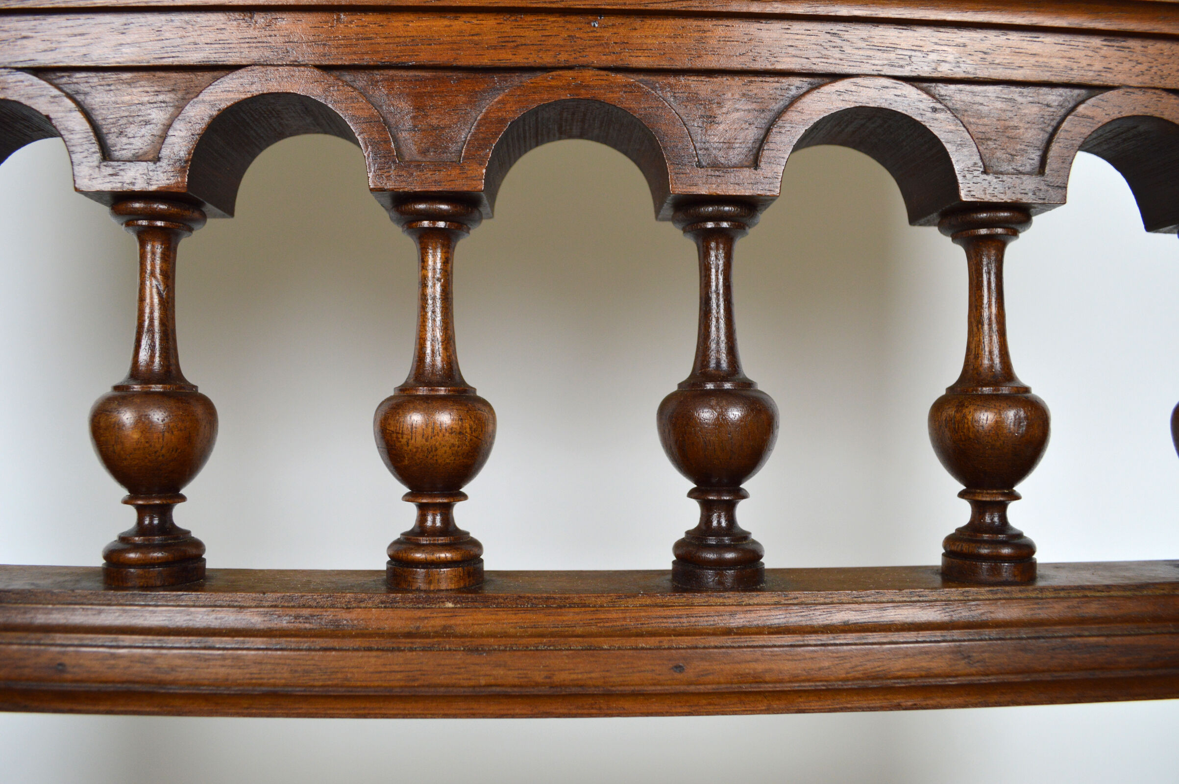Neo-Renaissance walnut armchair with lion heads, circa 1880