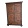 18th-century carved wardrobe, 4 doors, oak/cherry wood