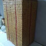 Wicker storage basket