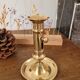 Push candle holder with hollow dish
