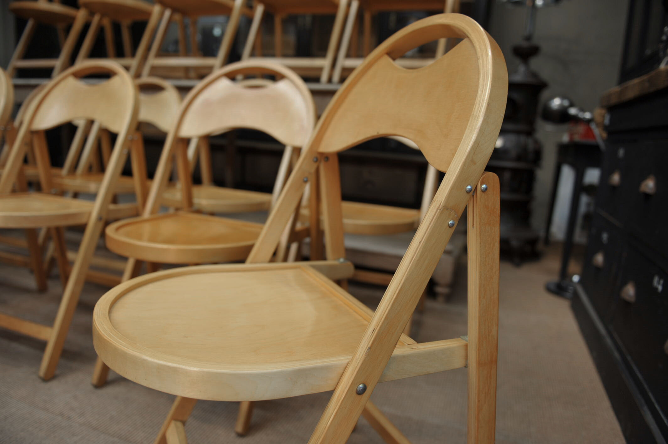 Old folding chairs OTK 1950s