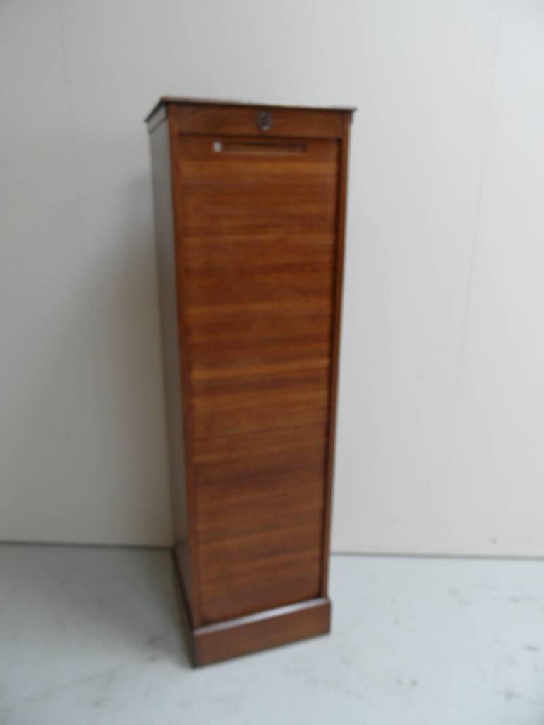 Vintage filing cabinet with roller shutter