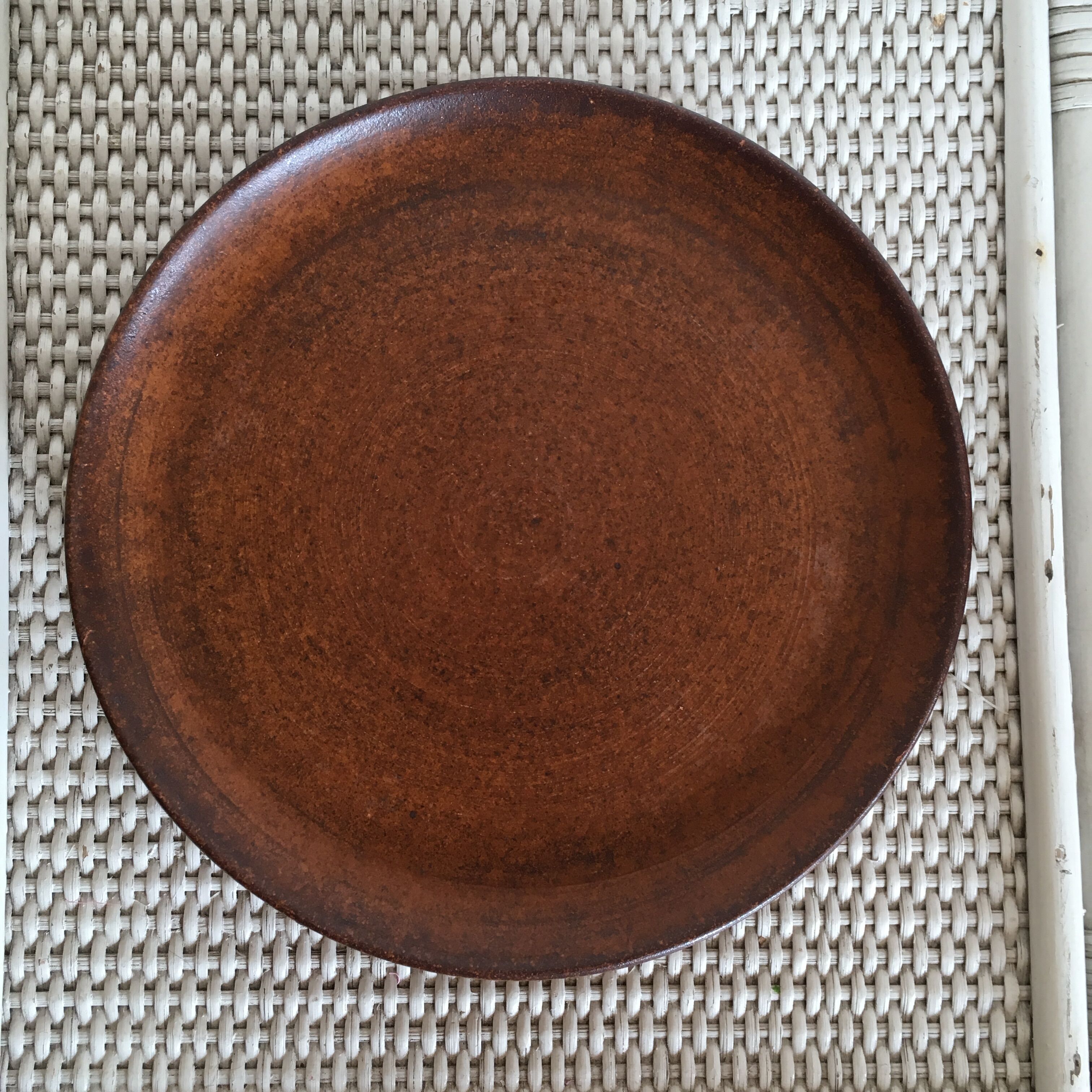 Lot of 4 plates a dessert in stoneware handmade
