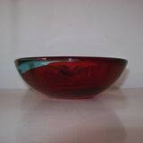 Cendrier en verre de Murano Sommerso