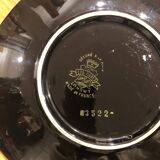 Longwy enamel decorative plate