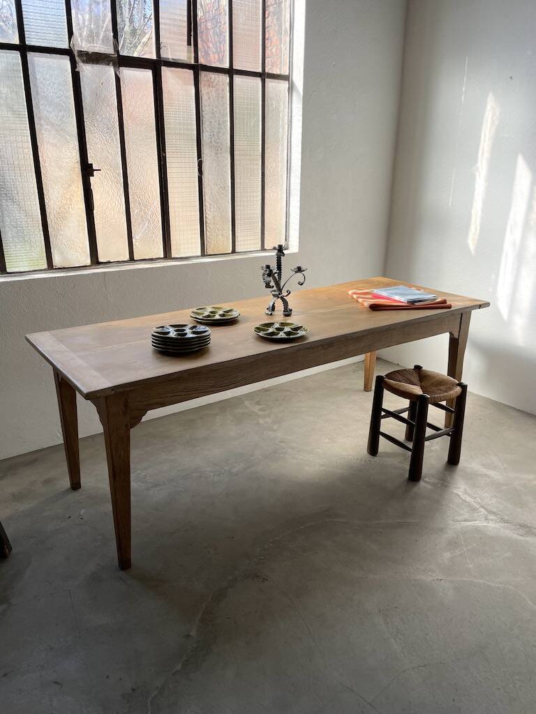 Oak farm table 220 cm