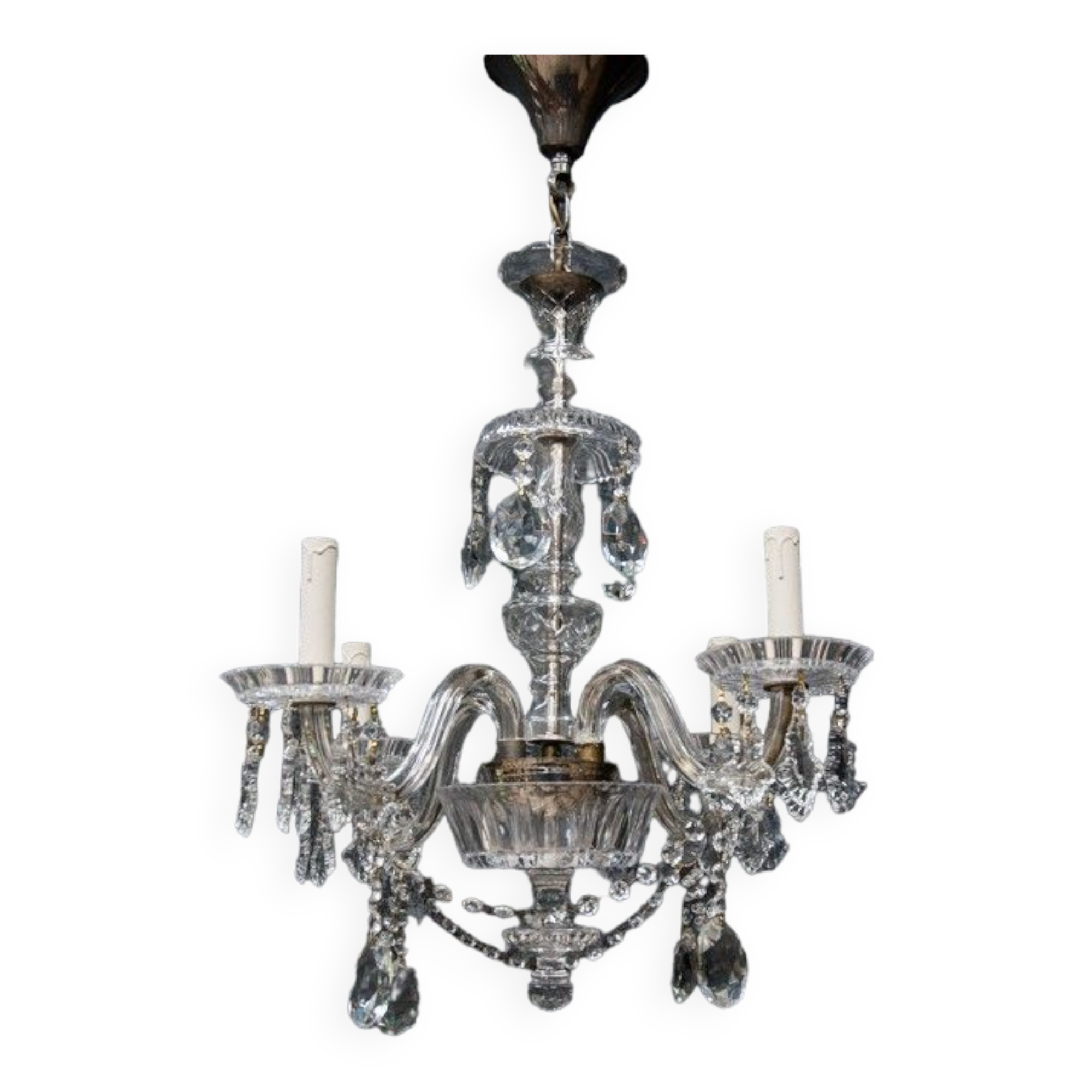 Murano crystal chandelier, Italy, mid 20th century