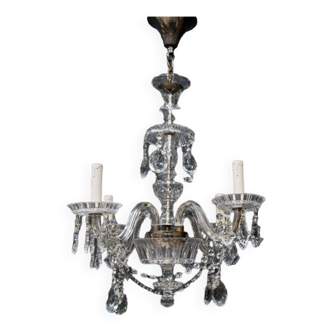 Murano crystal chandelier, Italy, mid 20th century