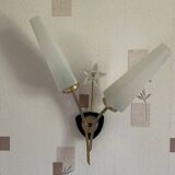 Large Pair of Vintage 70s Wall Lights