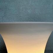 2x vintage opaline vase lamps