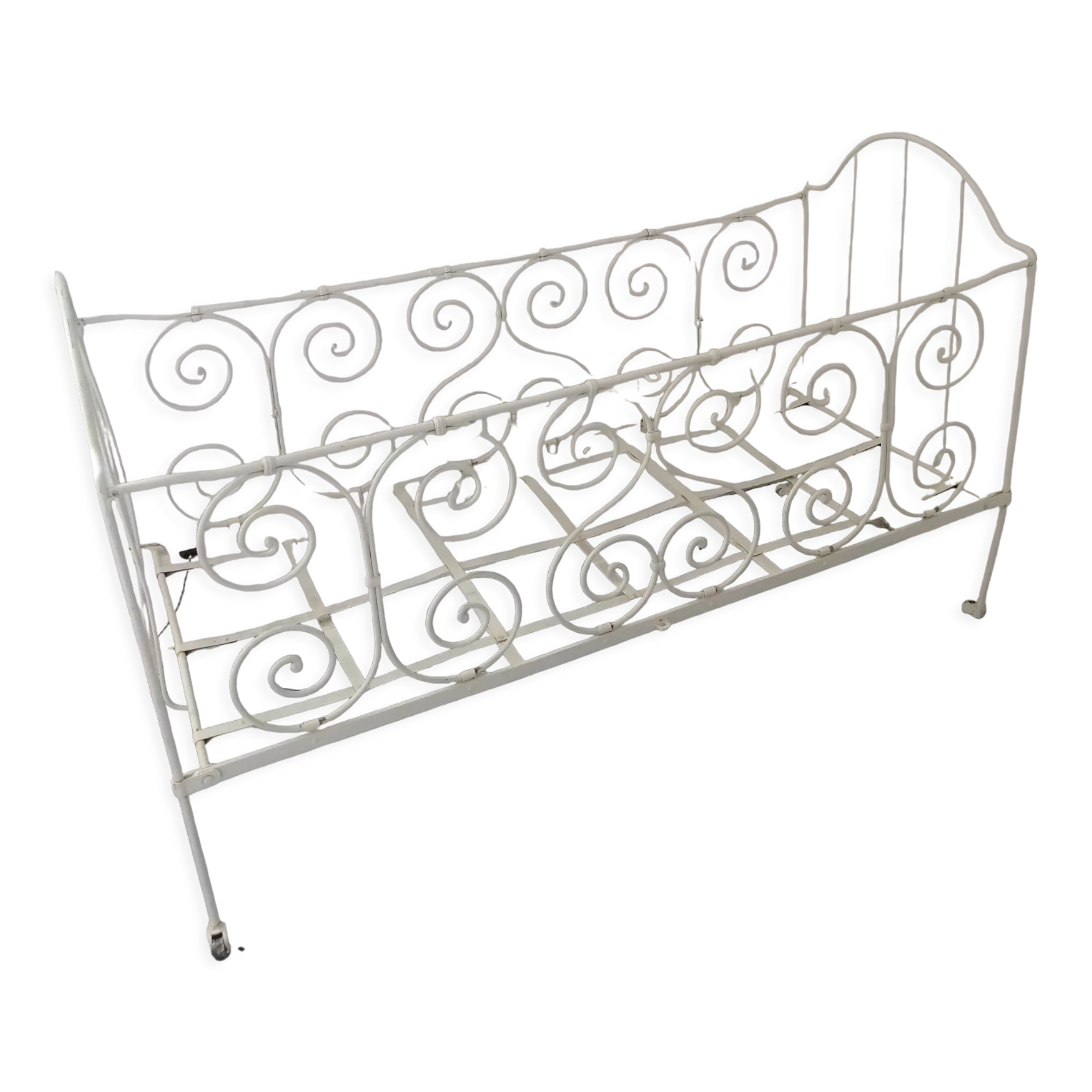 Lit banquette fer forgé