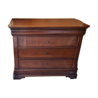 Chest of drawers in solid cherry Marque Moreux de Varennes