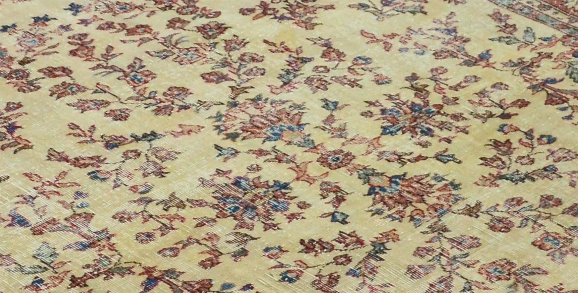 Anatolian handmade vintage rug 282 cm x 193 cm