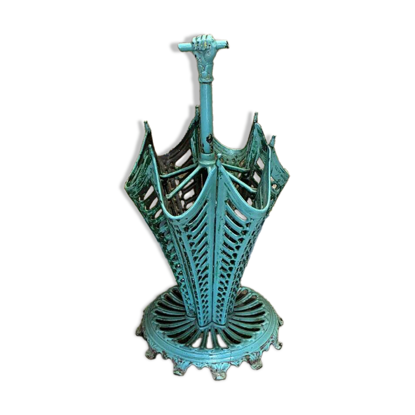 Enameled cast iron umbrella stand, 1920s