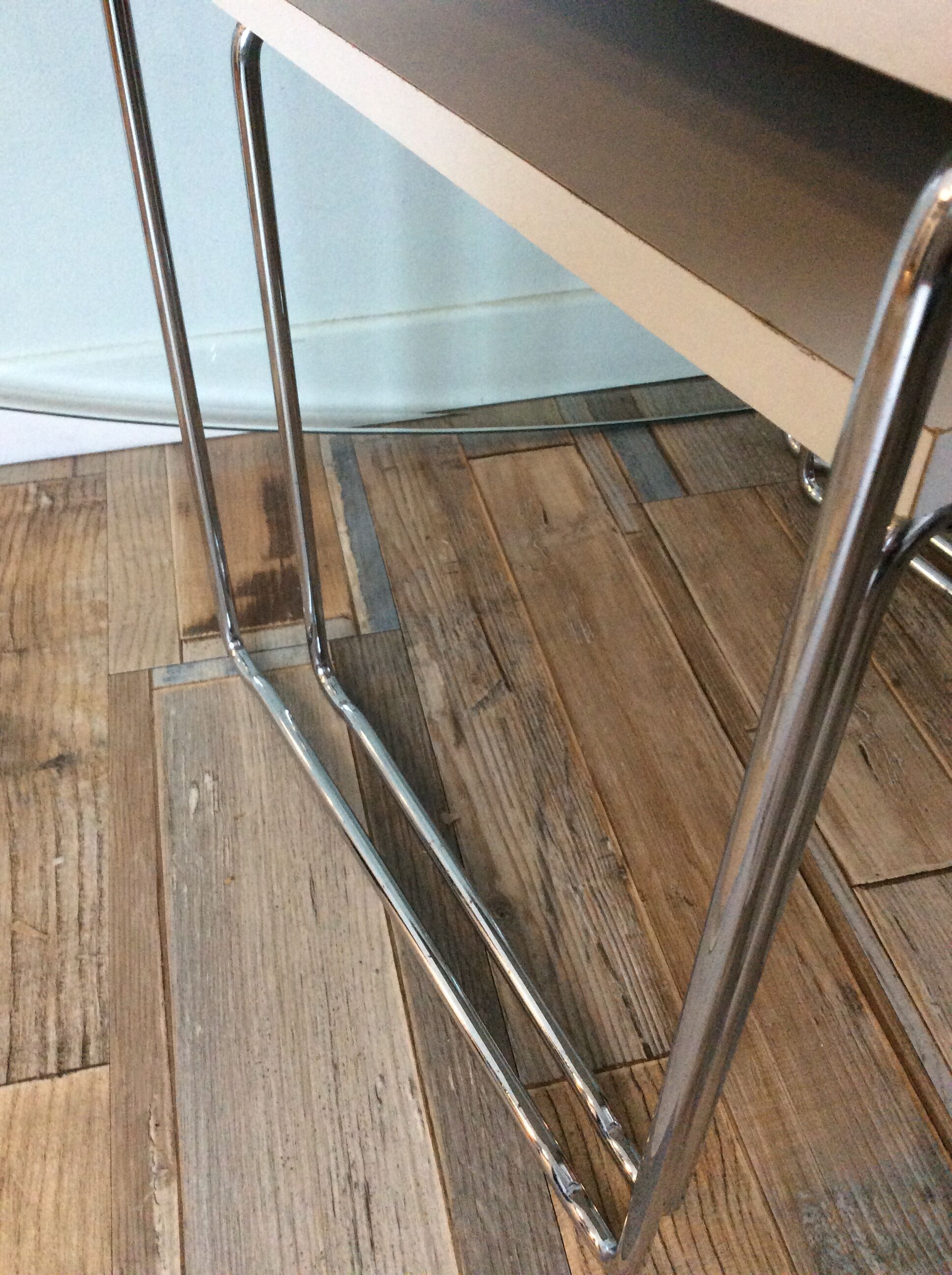 Pair of vintage pull-out tables from the 70s