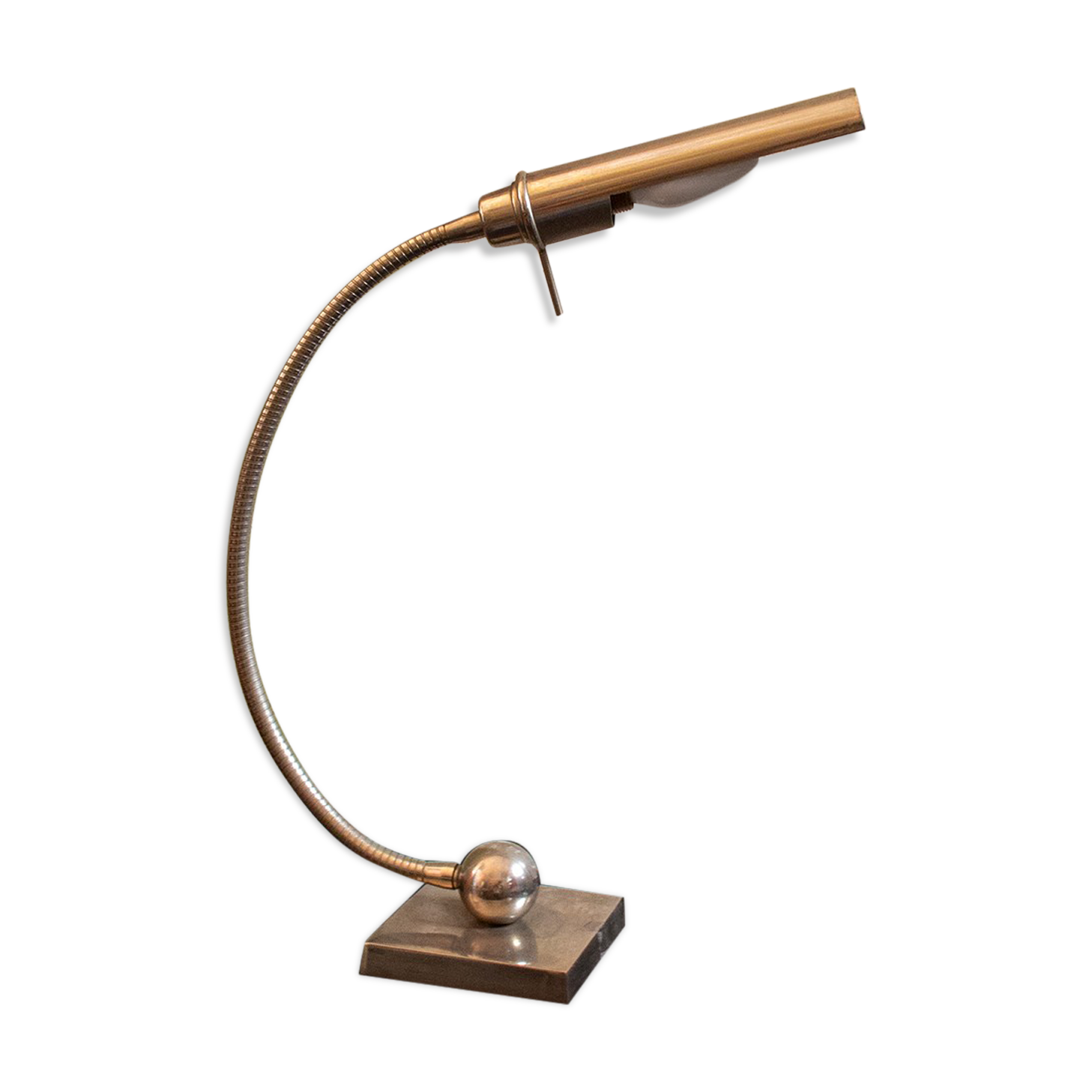 Nickel-plated metal table lamp Italia 70