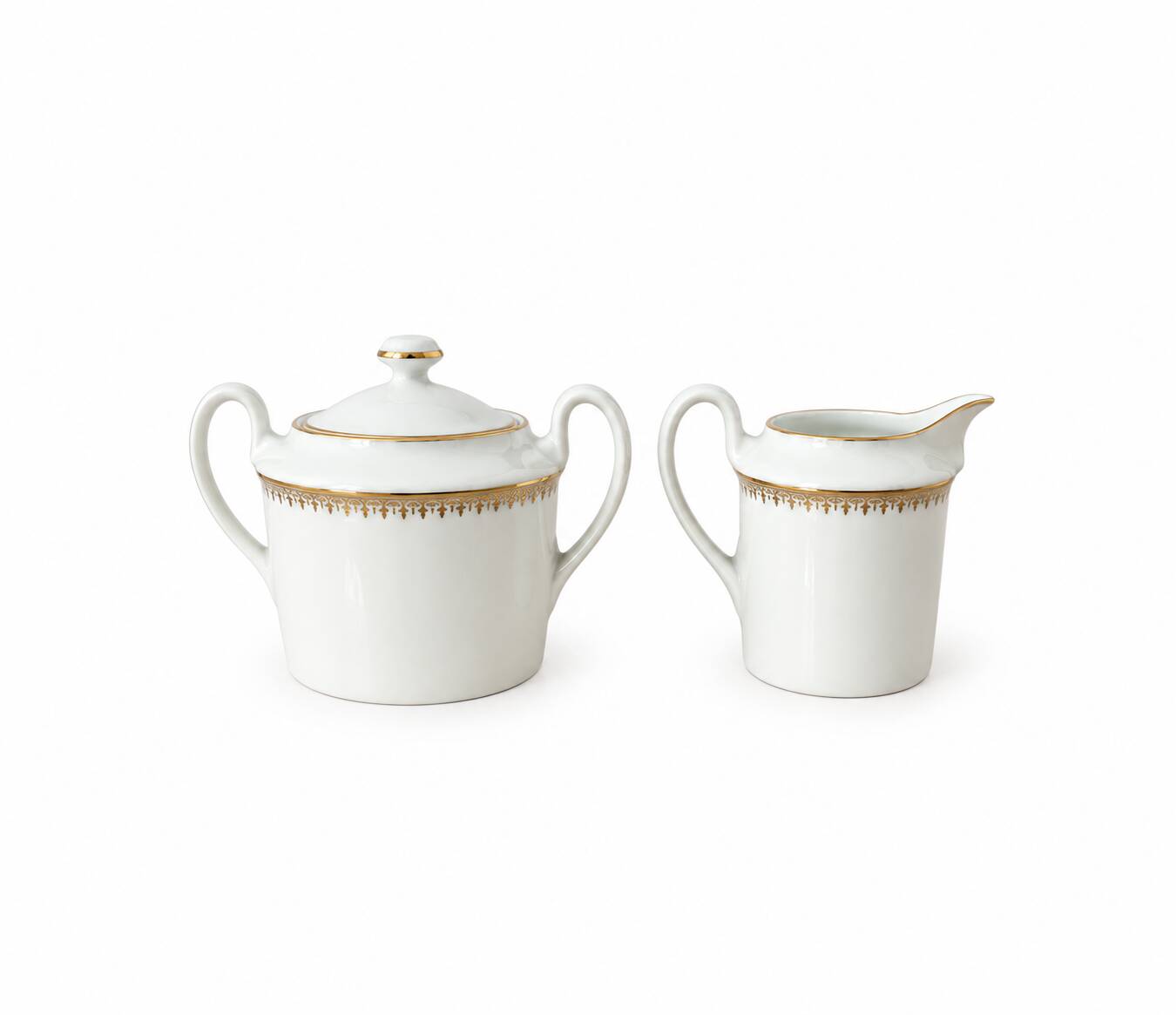 Vintage French ceramic milk jug and lidded jar set