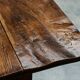 Wabi Sabi style side table in solid oak