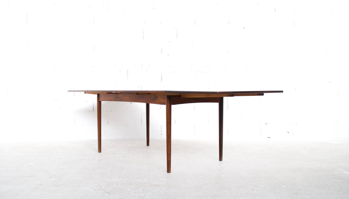 Scandinavian rosewood dining table 60's