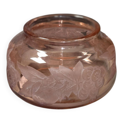 Vase Legras en verre à motifs dégagés à l'acide