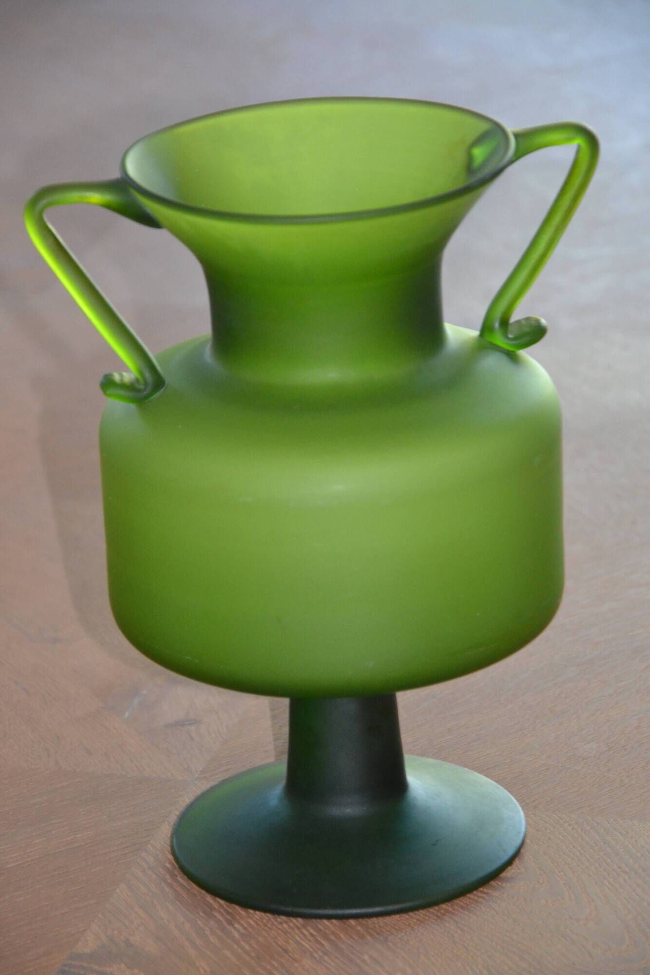 Vase made of glass paste