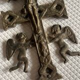 18th century bronze reliquary cross of Caravaca