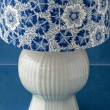 Royal Delft blue and white ceramic table lamp, handmade in the Netherlands, made to order.