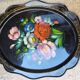 Hand-painted metal plate Russian art