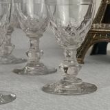 6 Baccarat “Chauny” crystal liqueur glasses