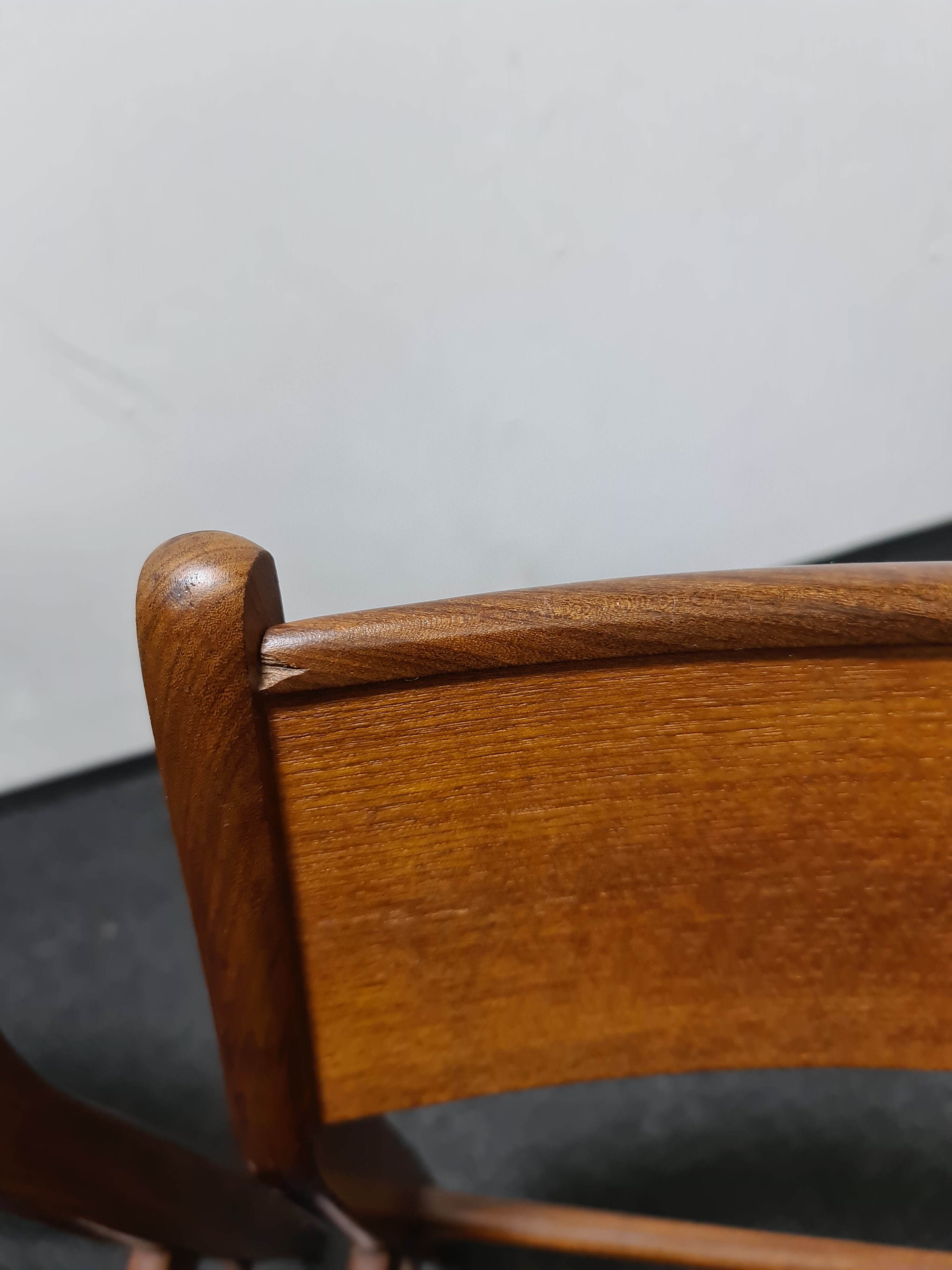 A pair of vintage teak dinning chairs