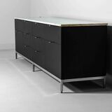 Rare executive sideboard by Florence Knoll in rose aurore marble, 1960s