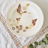 Set of 2 Sarreguemines earthenware soup plates