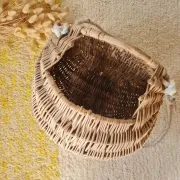 Old Woven Willow Fishing Basket