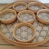 Tray and its 6 vintage sets