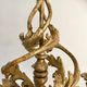 Louis XV Patine style chandelier with ancient Golden Patina Rockery Luster