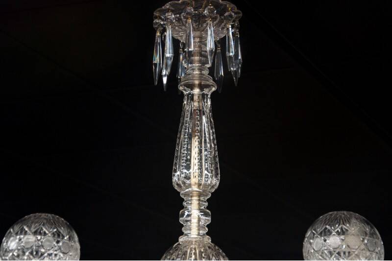 Murano crystal chandelier, Italy.