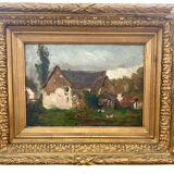 Painting signed henri caron