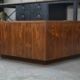 Table basse bar en palissandre 1970