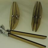Veca wall light and vintage towel holder year 1970