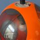 Orange suspension 'Bug Eye' space age