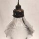 Large holophane industrial glass lamp from the 20s