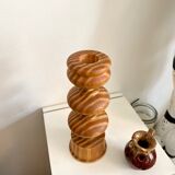 Wooden candlestick