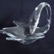 Coupe Vide-poche cristal de Vannes Le Châtel en forme de Cygne