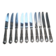lot de 10 couteaux en metal argentè