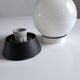 Applique boule en opaline blanche 1970
