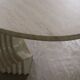 Table à manger ovale ‘Argo’ en travertin par Carlo Scarpa pour Simon Gavina, années 1970