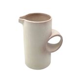 Organic modern white ceramic vase / jug, La Sfera Italy 1980s