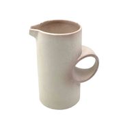 Organic modern white ceramic vase / jug, La Sfera Italy 1980s