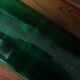 Green glass bottle