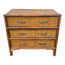 Commode rotin seventies